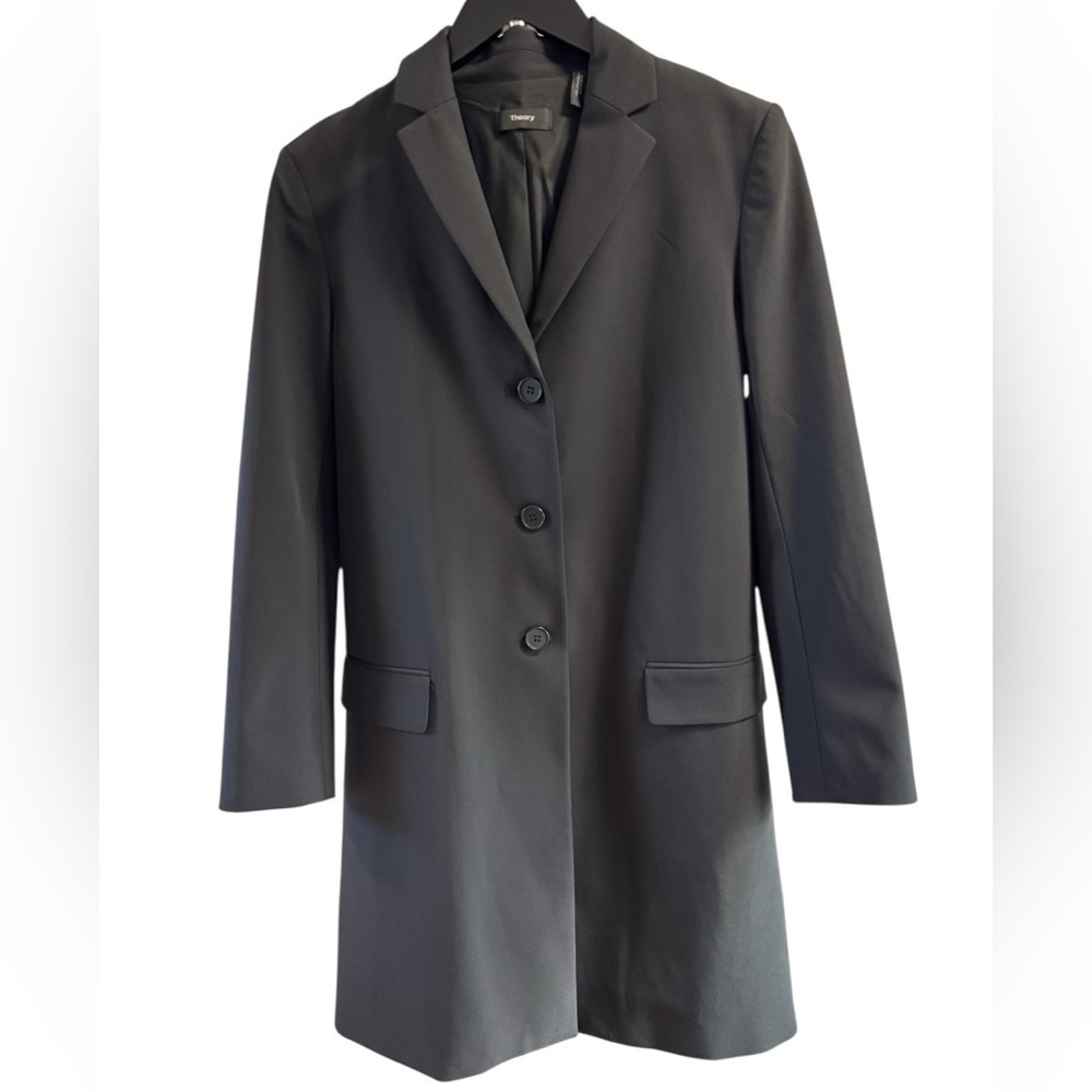 THEORY City B Becker Longline Black 3
Button Blazer Suit Jacket